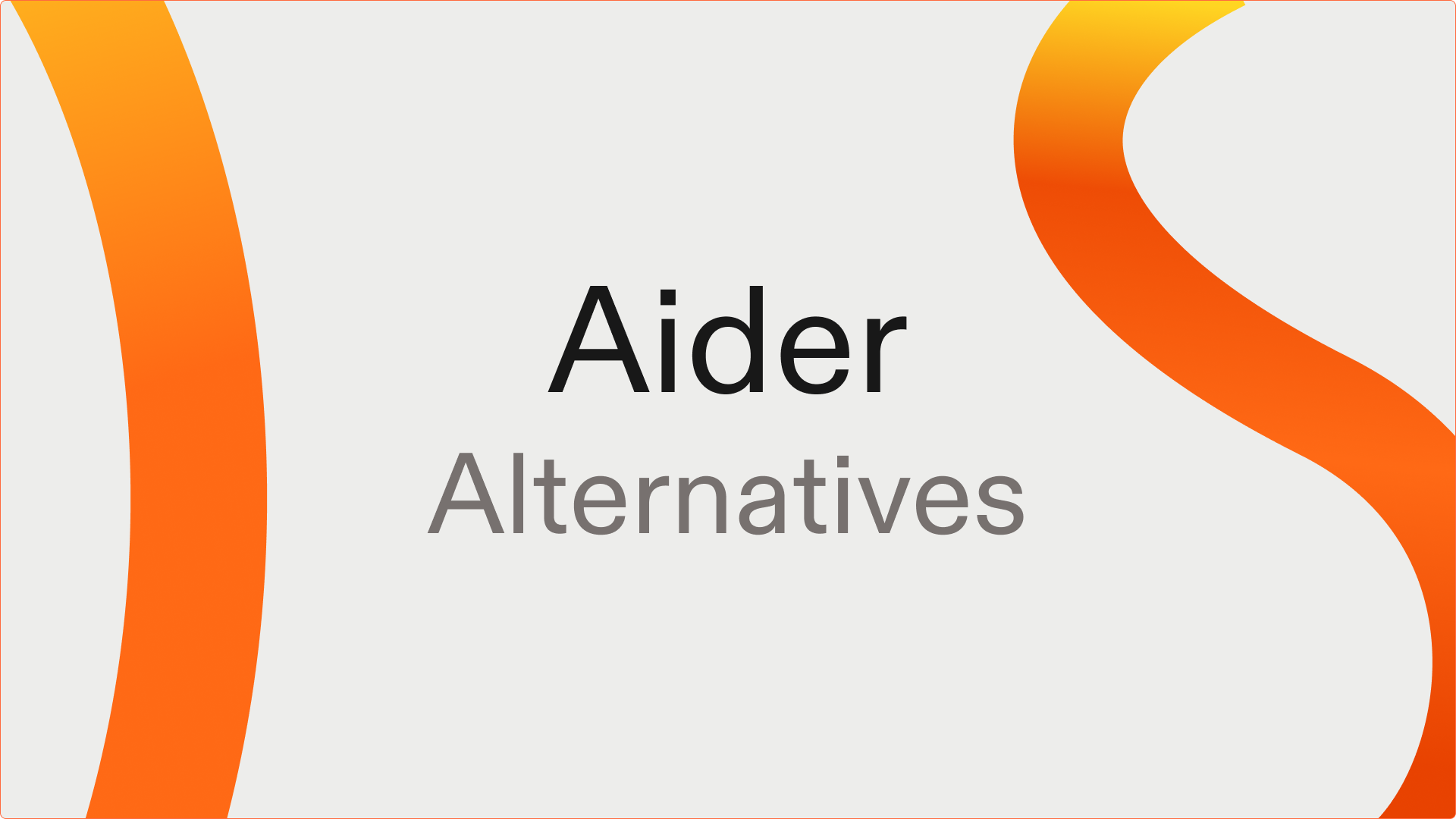 Best Aider Alternatives: AI Code Assistants for Devs in 2026