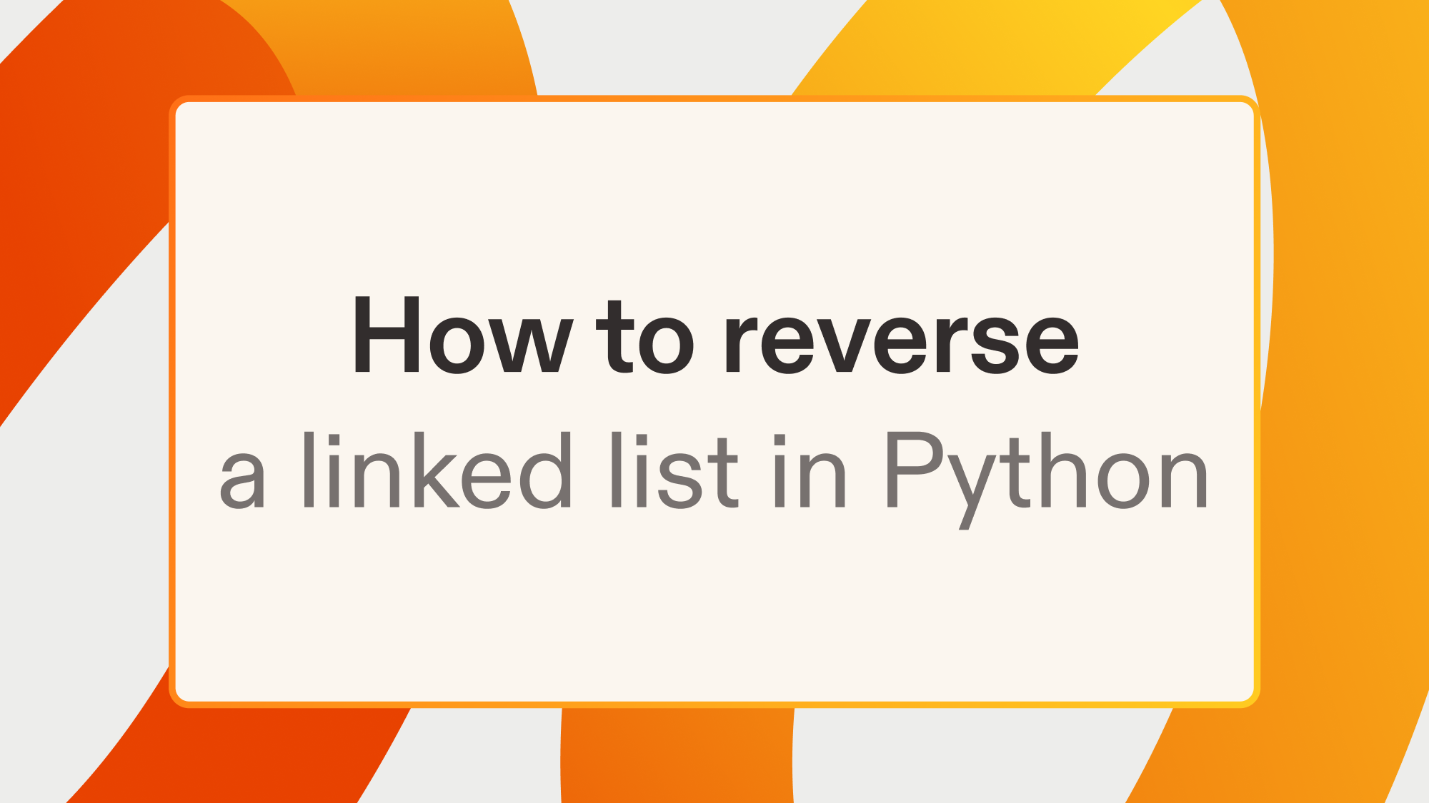 How to reverse a linked list in Python