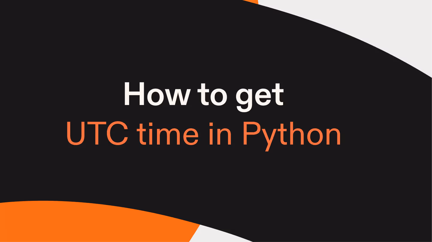 How to get UTC time in Python