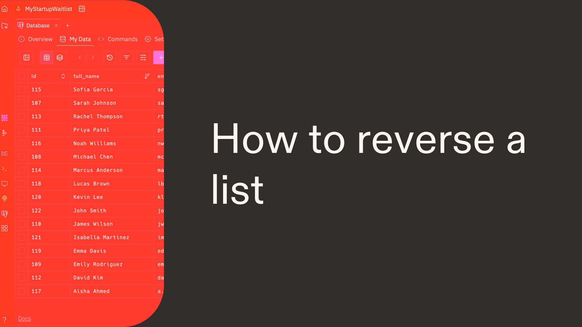 How to reverse a list in Python