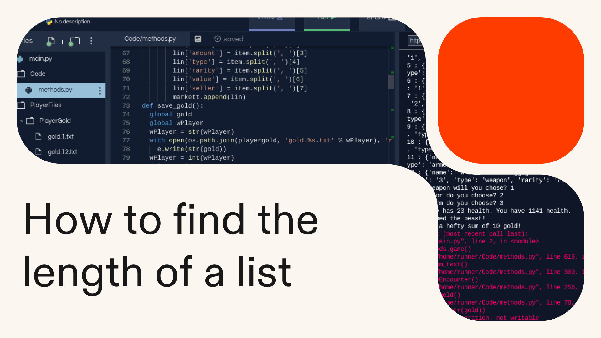 How to find the length of a list in Python