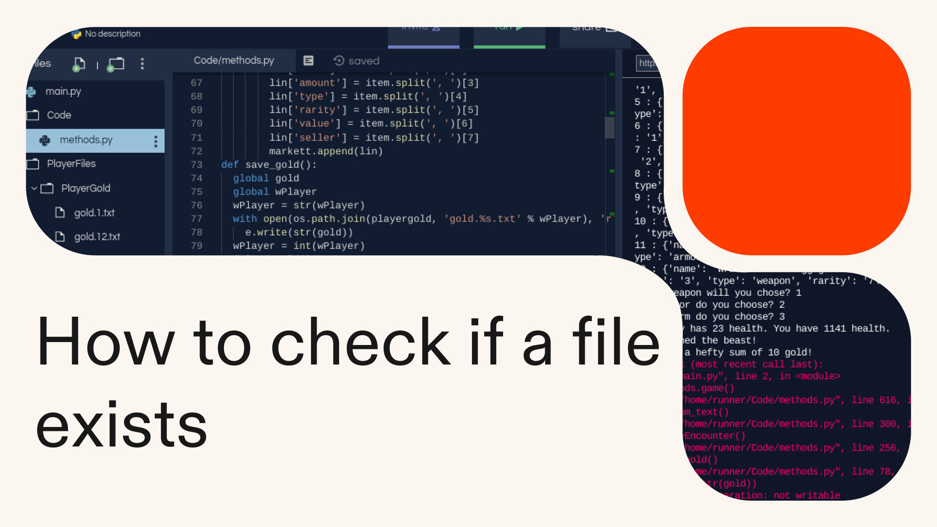 How to check if a file exists in Python