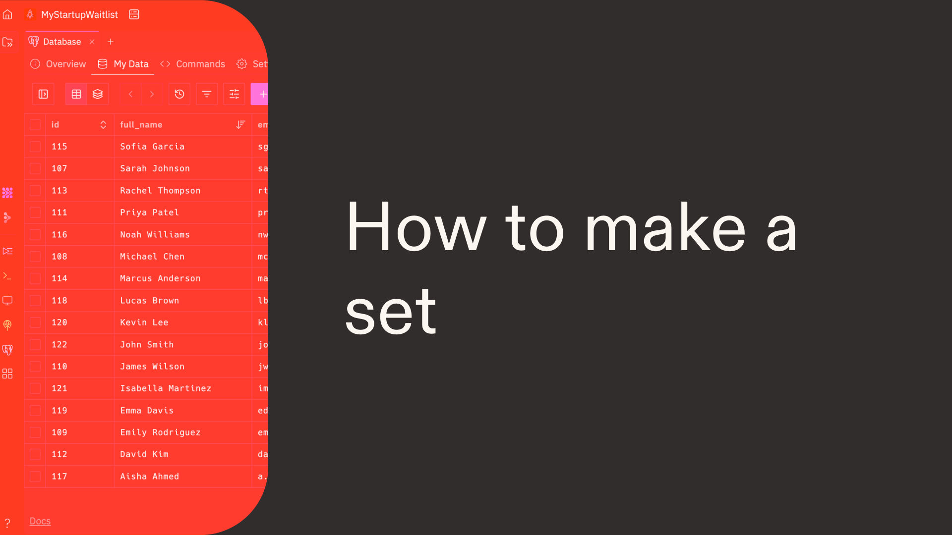 How to make a set in Python