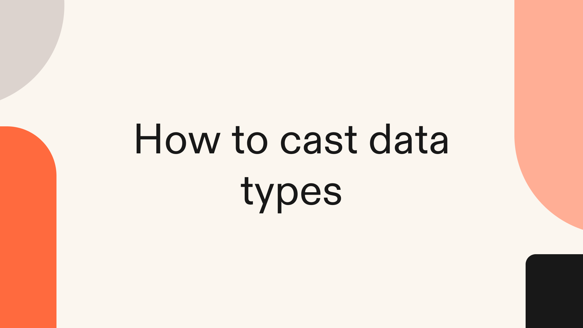 How to cast data types in Python