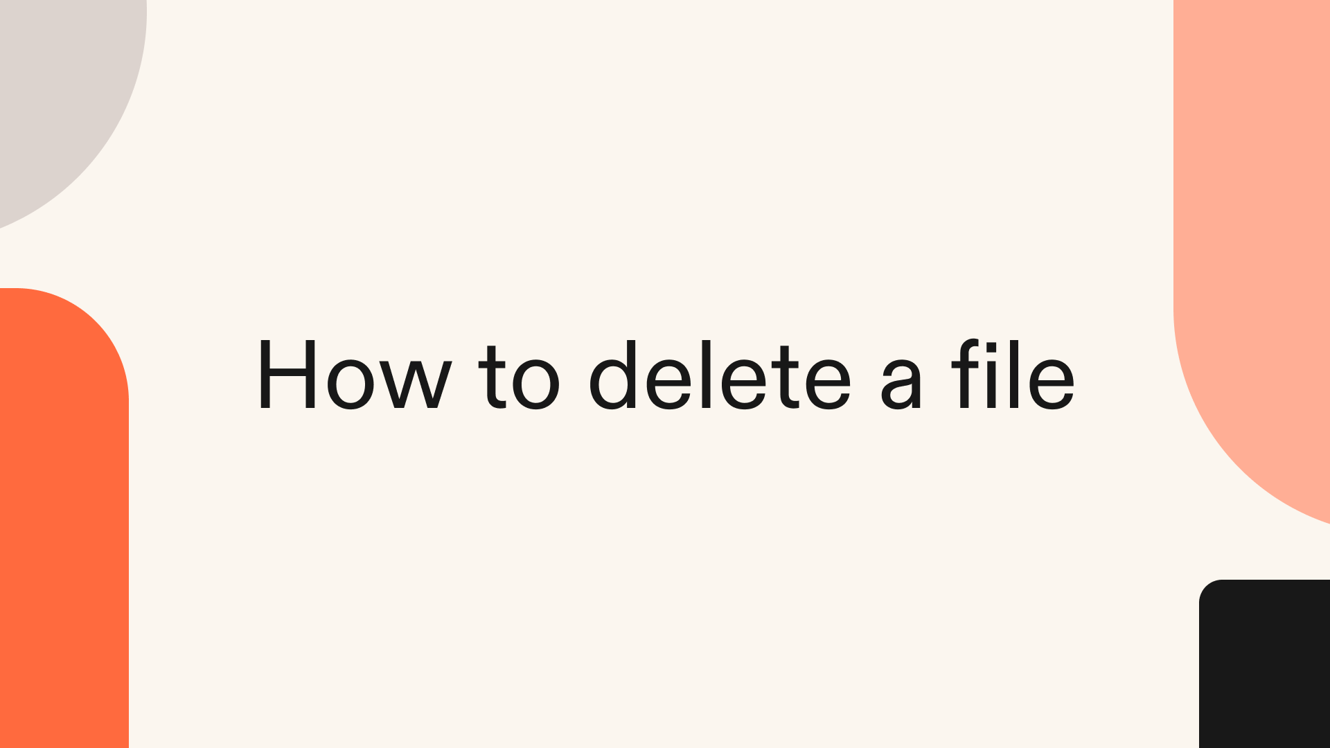 How to delete a file in Python