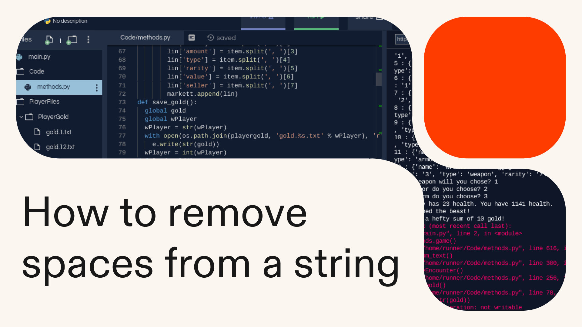 How to remove spaces from a string in Python