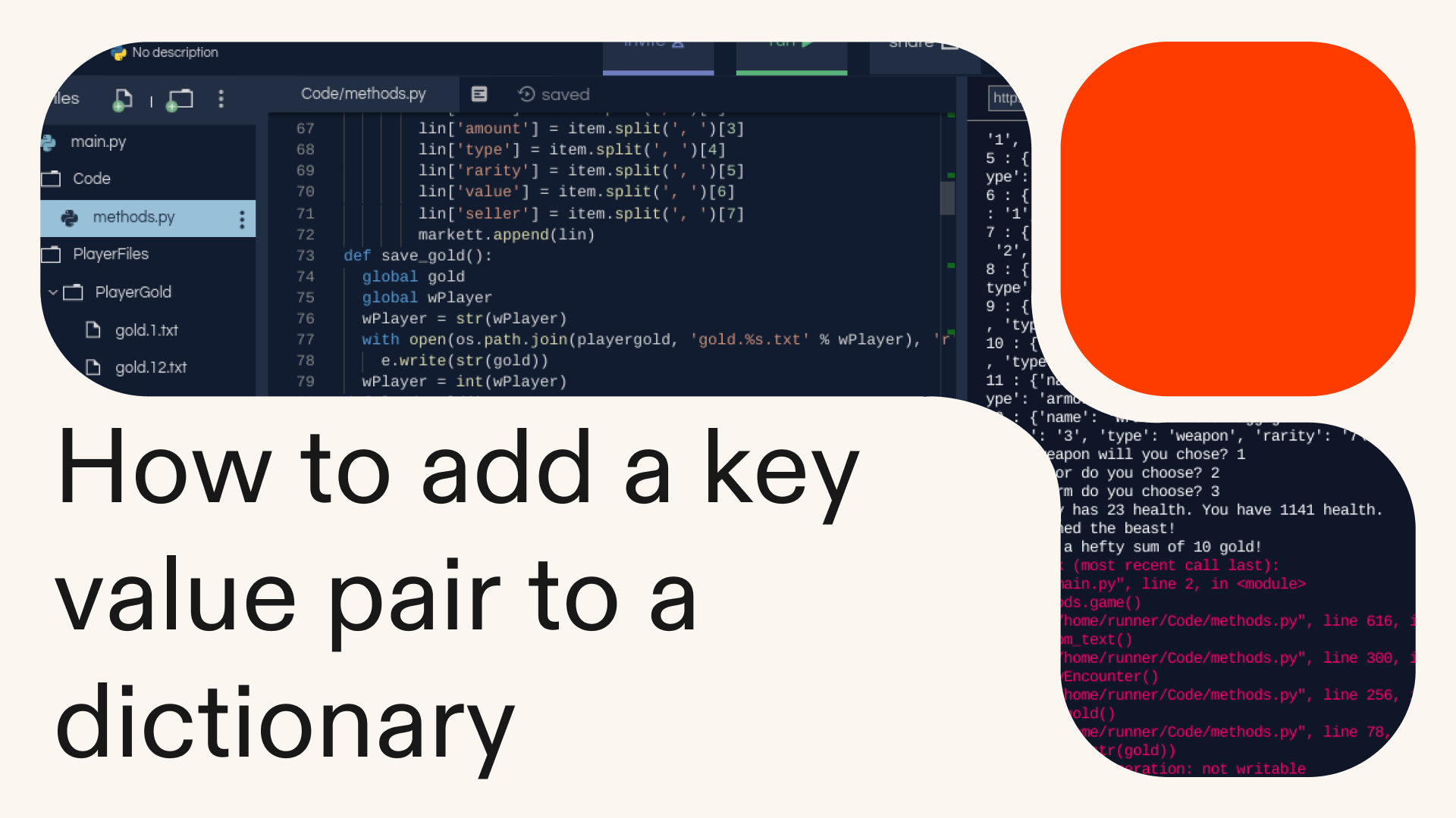 How to add a key value pair to a dictionary in Python
