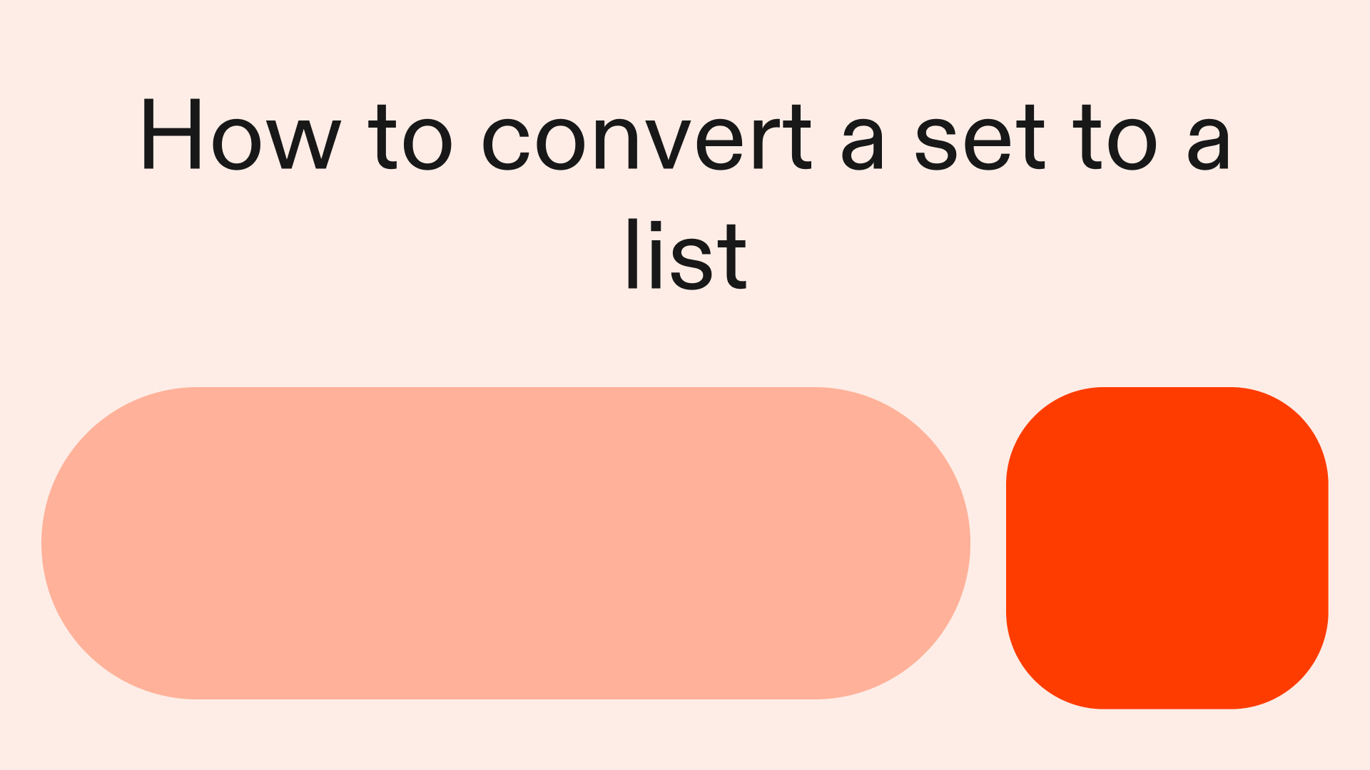 How to convert a set to a list in Python