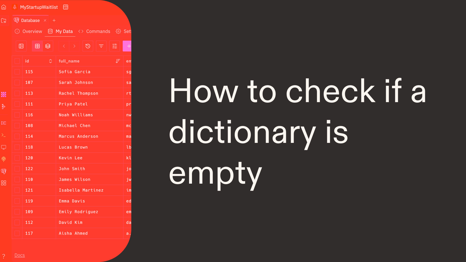 How to check if a dictionary is empty in Python