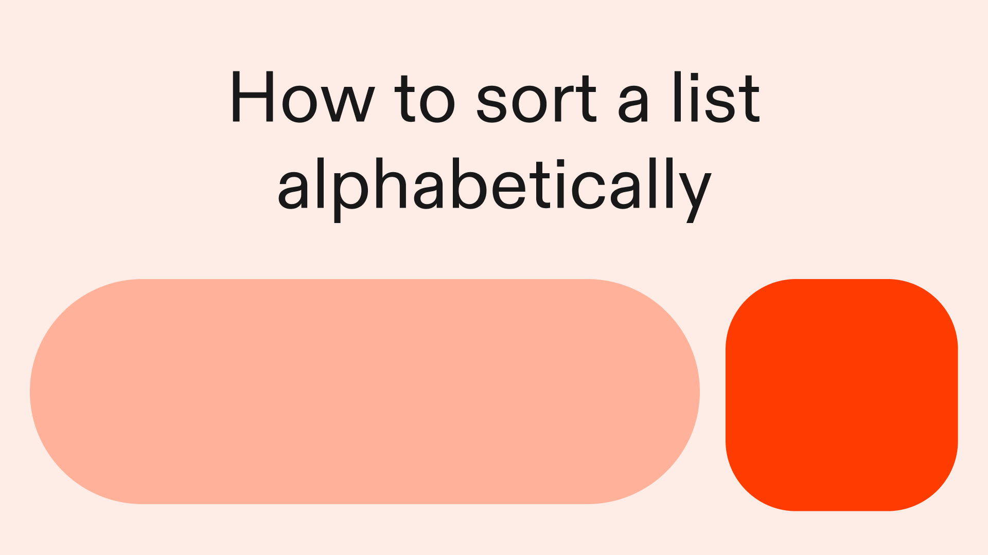 How to sort a list alphabetically in Python