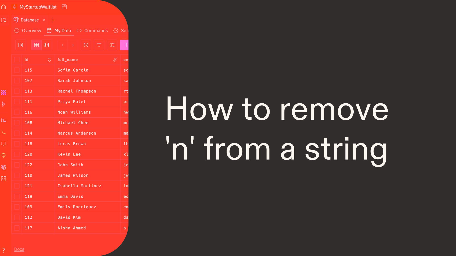 How to remove 'n' from a string in Python