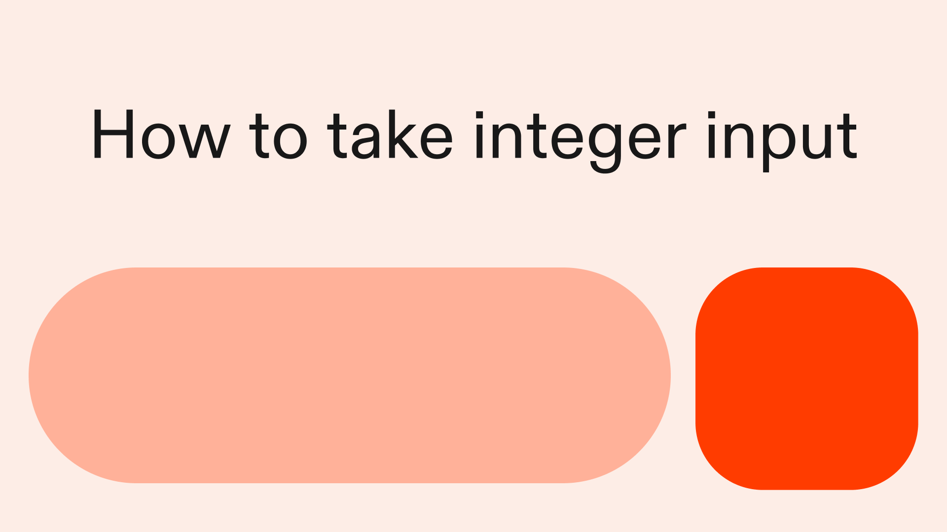 How to take integer input in Python