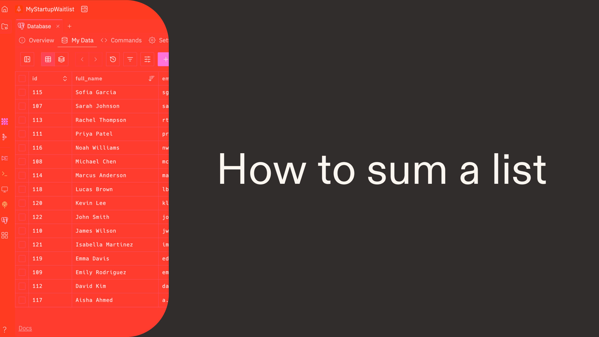 How to sum a list in Python