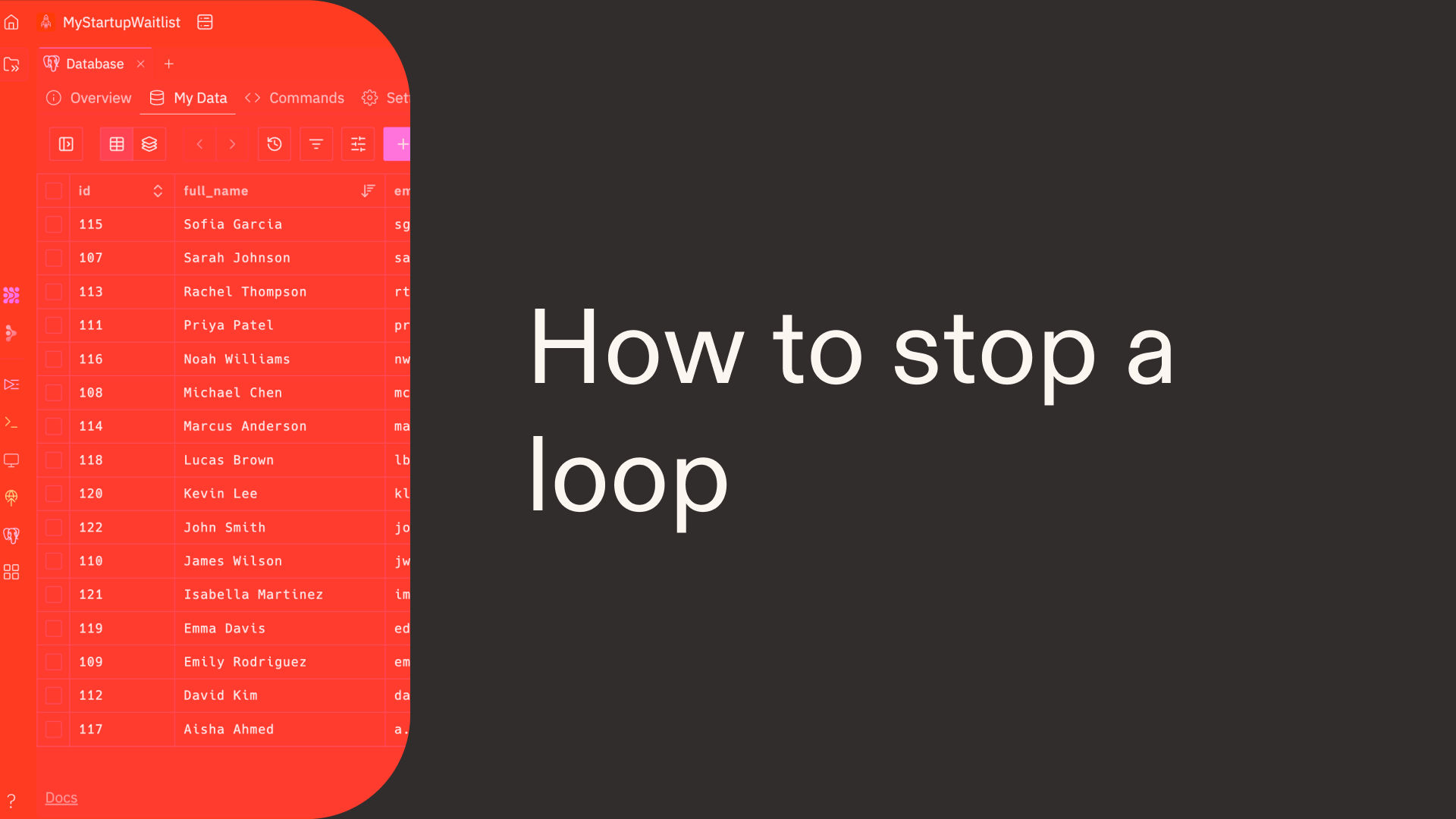 How to stop a loop in Python