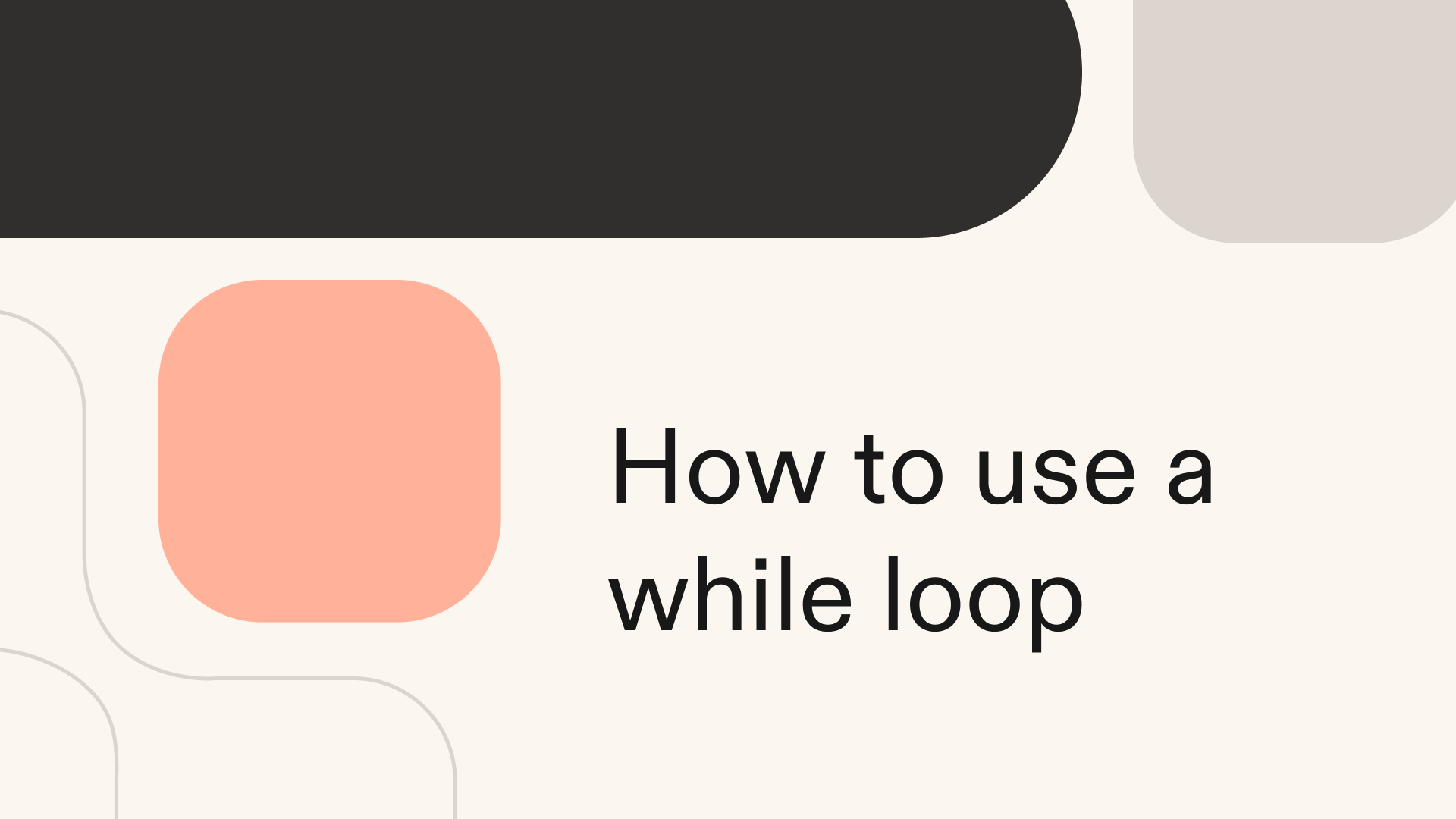 How to use a while loop in Python