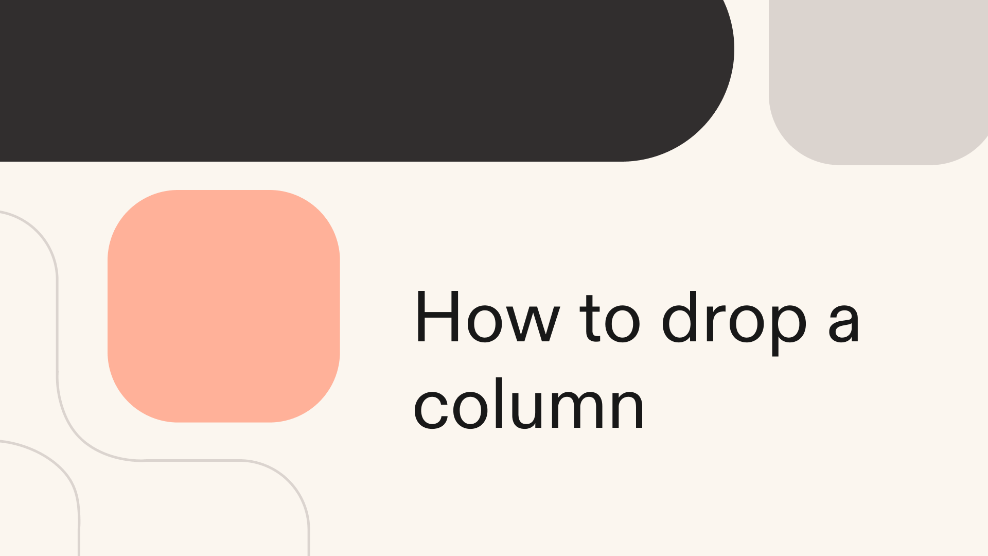 How to drop a column in Python