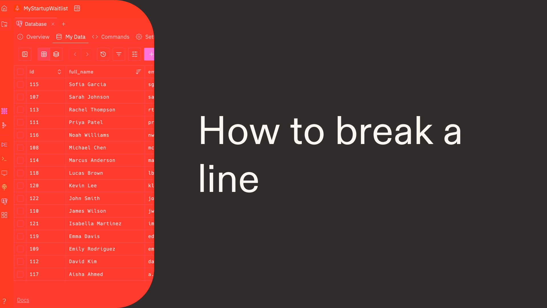 How to break a line in Python