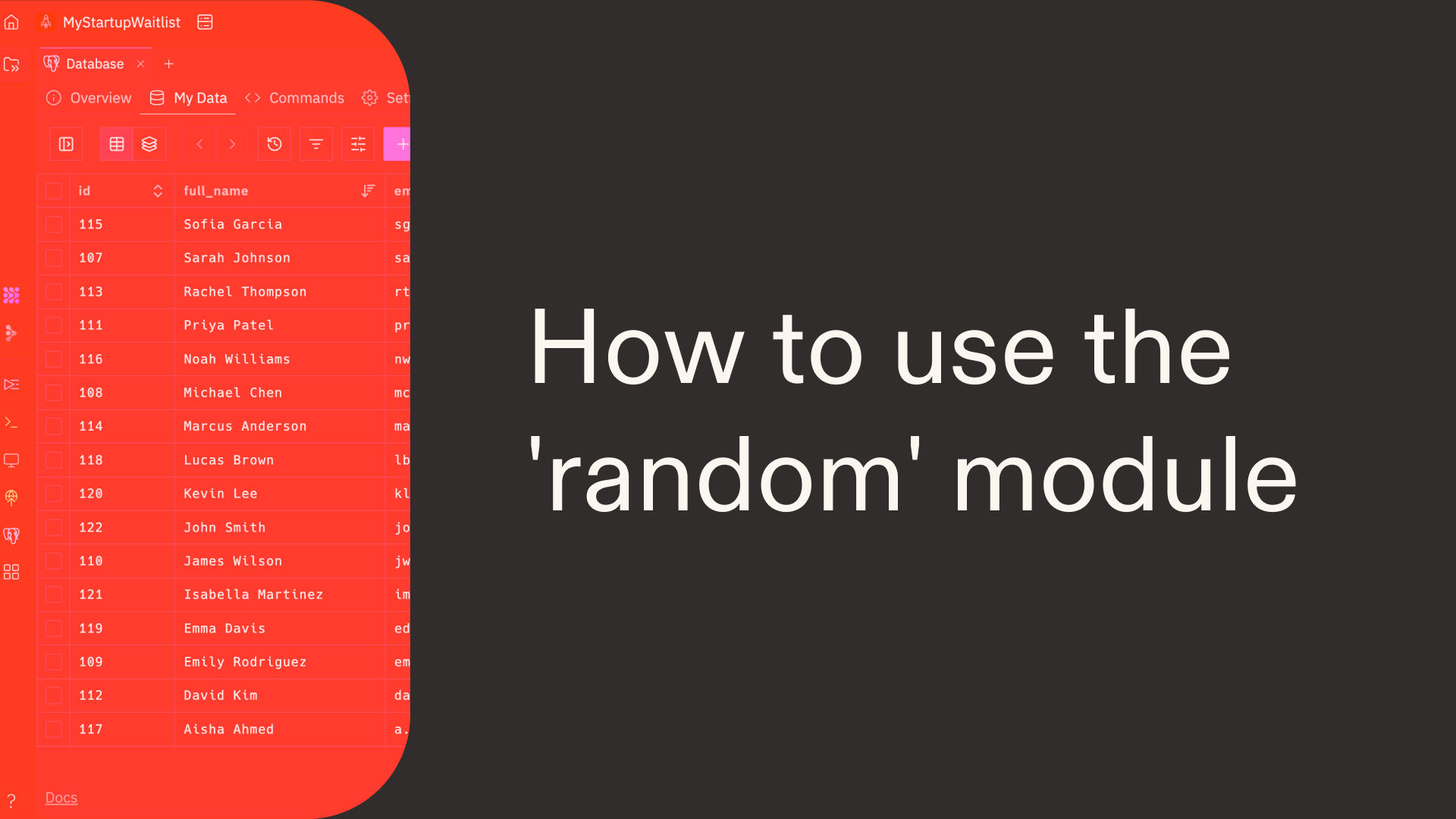 How to use the 'random' module in Python