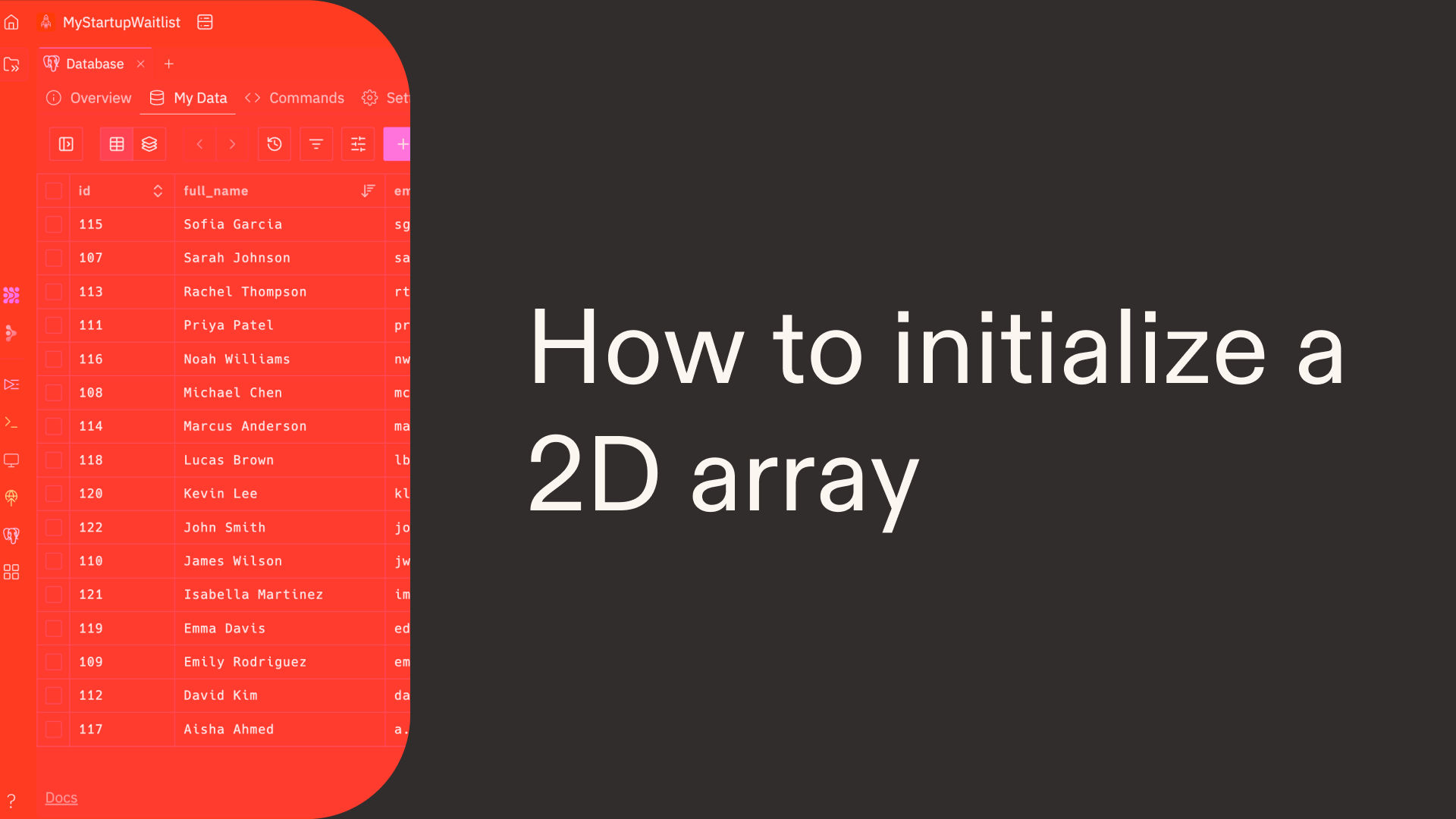 How to initialize a 2D array in Python