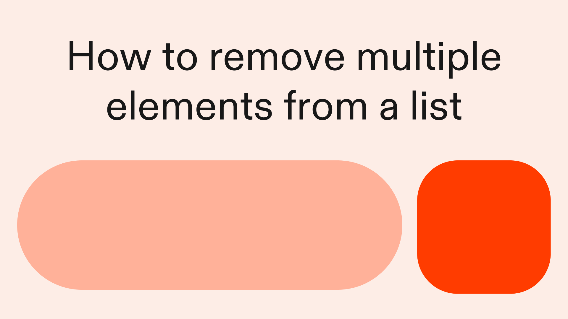 How to remove multiple elements from a list in Python
