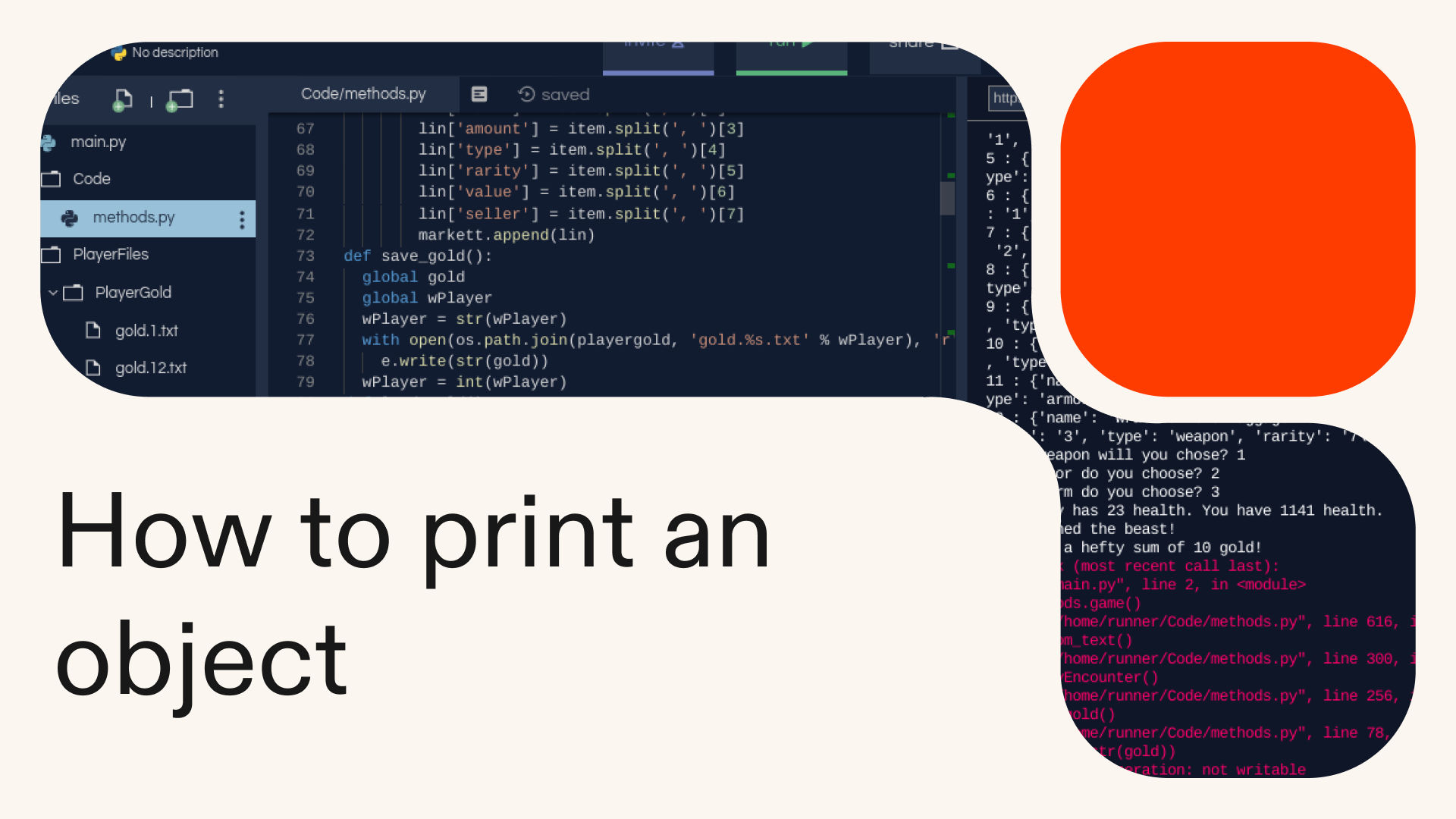 How to print an object in Python