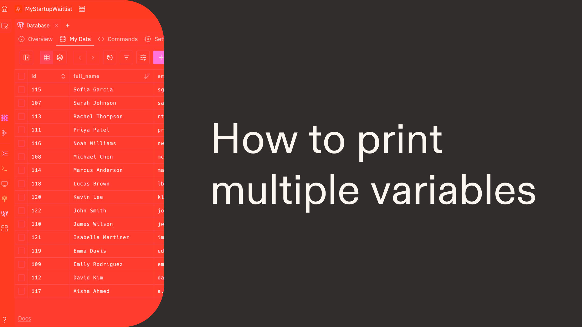 How to print multiple variables in Python