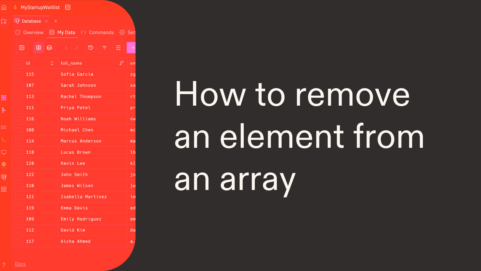 How to remove an element from an array in Python