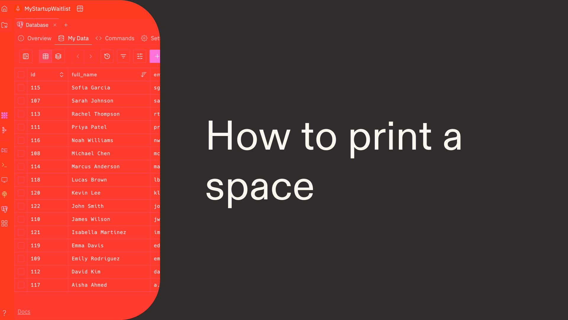 How to print a space in Python