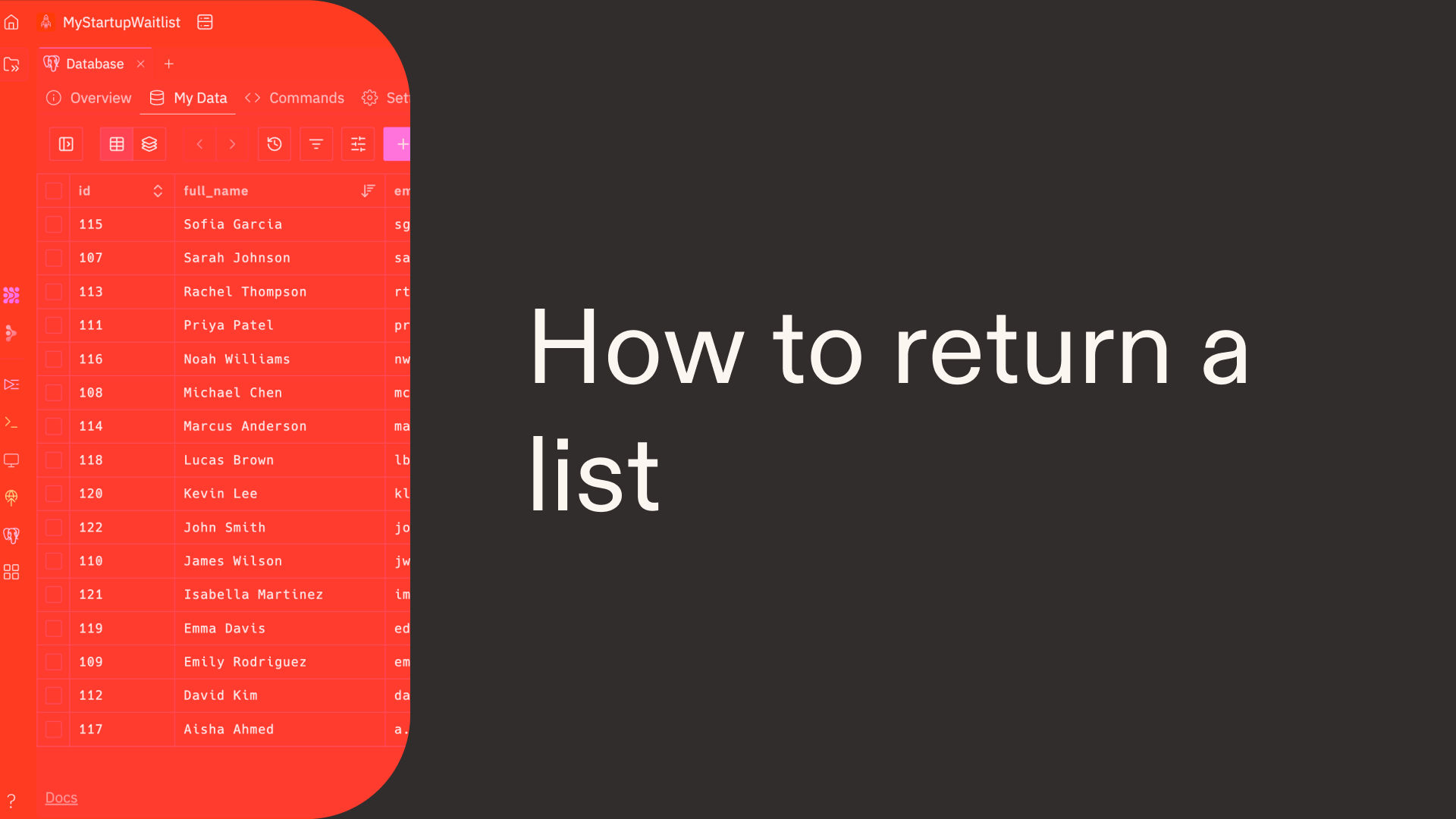 How to return a list in Python