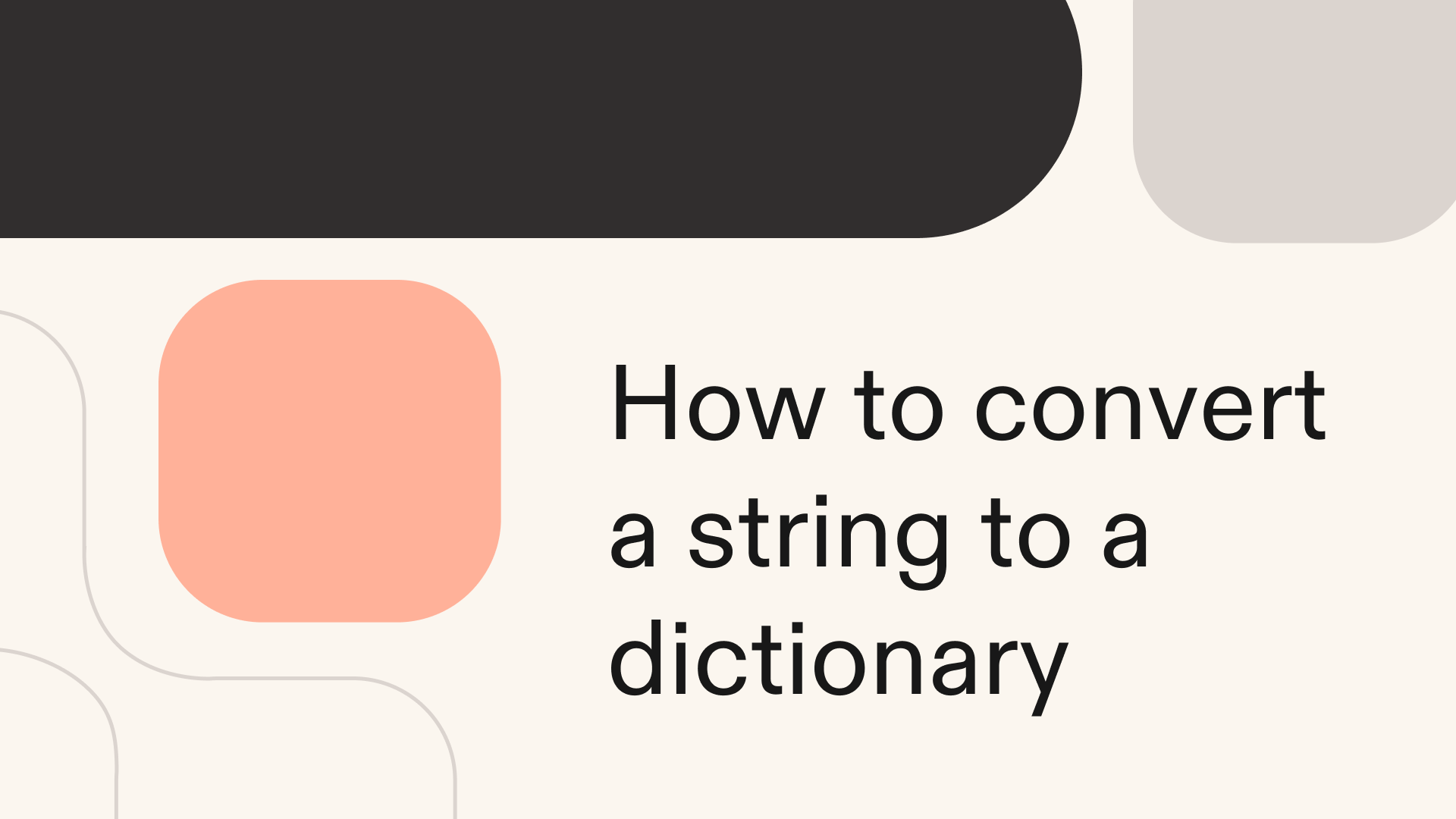 How to convert a string to a dictionary in Python