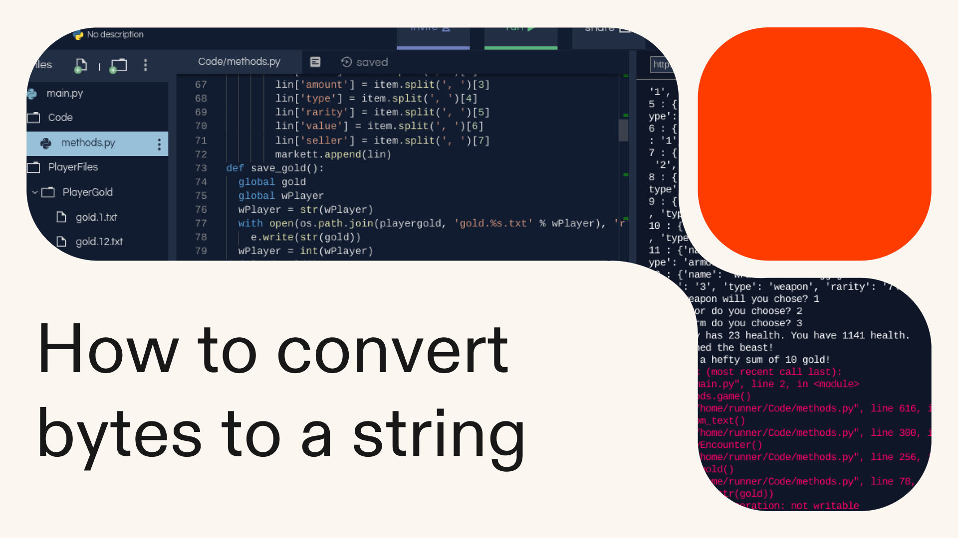 How to convert bytes to a string in Python
