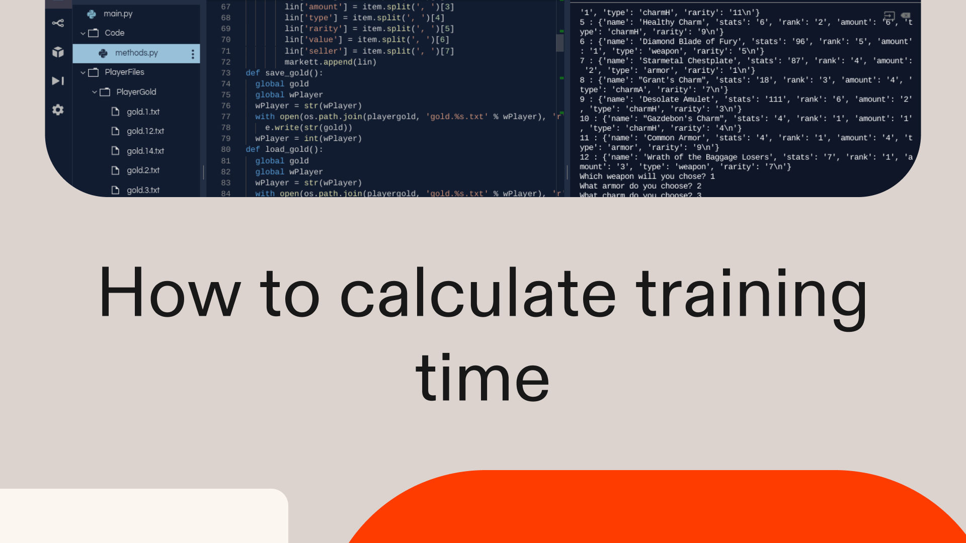 How to calculate training time in Python