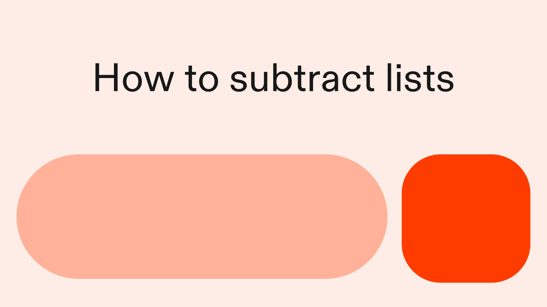 How to subtract lists in Python