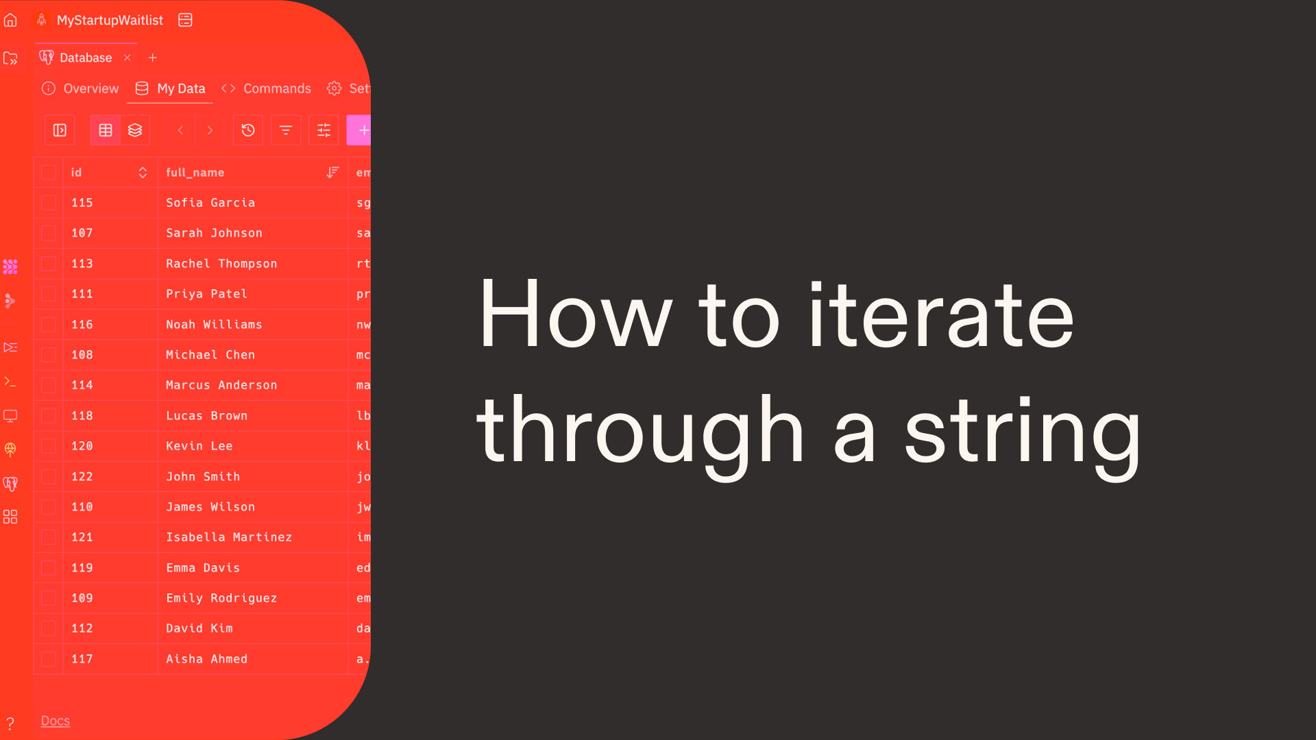 How to iterate through a string in Python