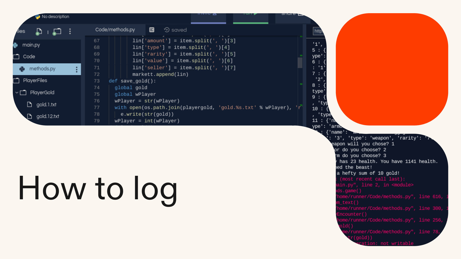 How to log in Python