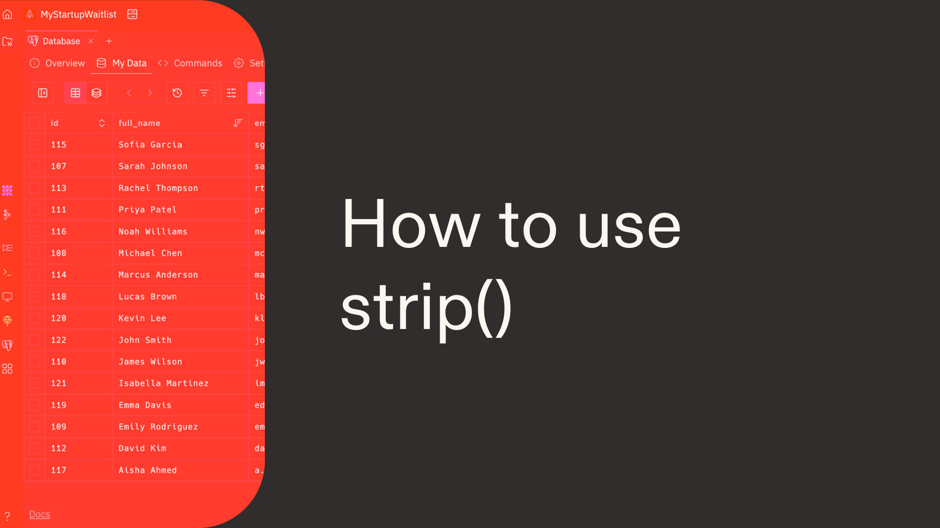 How to use strip() in Python