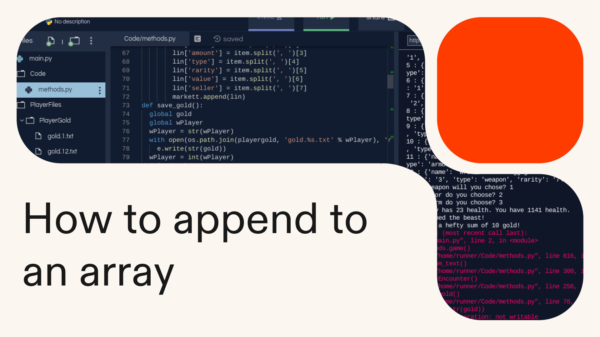 How to append to an array in Python