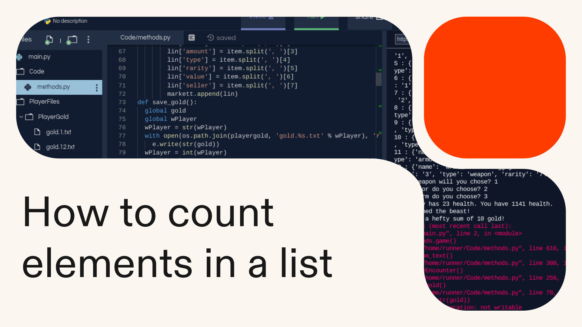 How to count elements in a list in Python