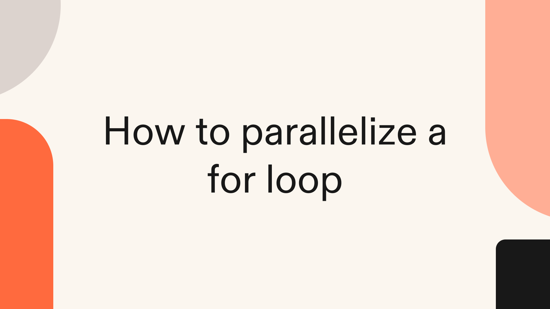 How to parallelize a for loop in Python