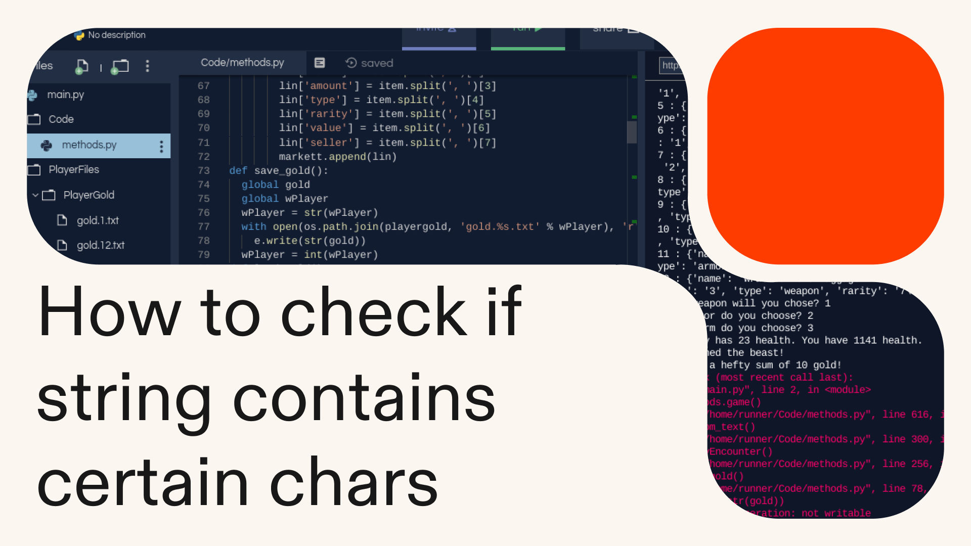 How to check if a string contains certain characters in Python