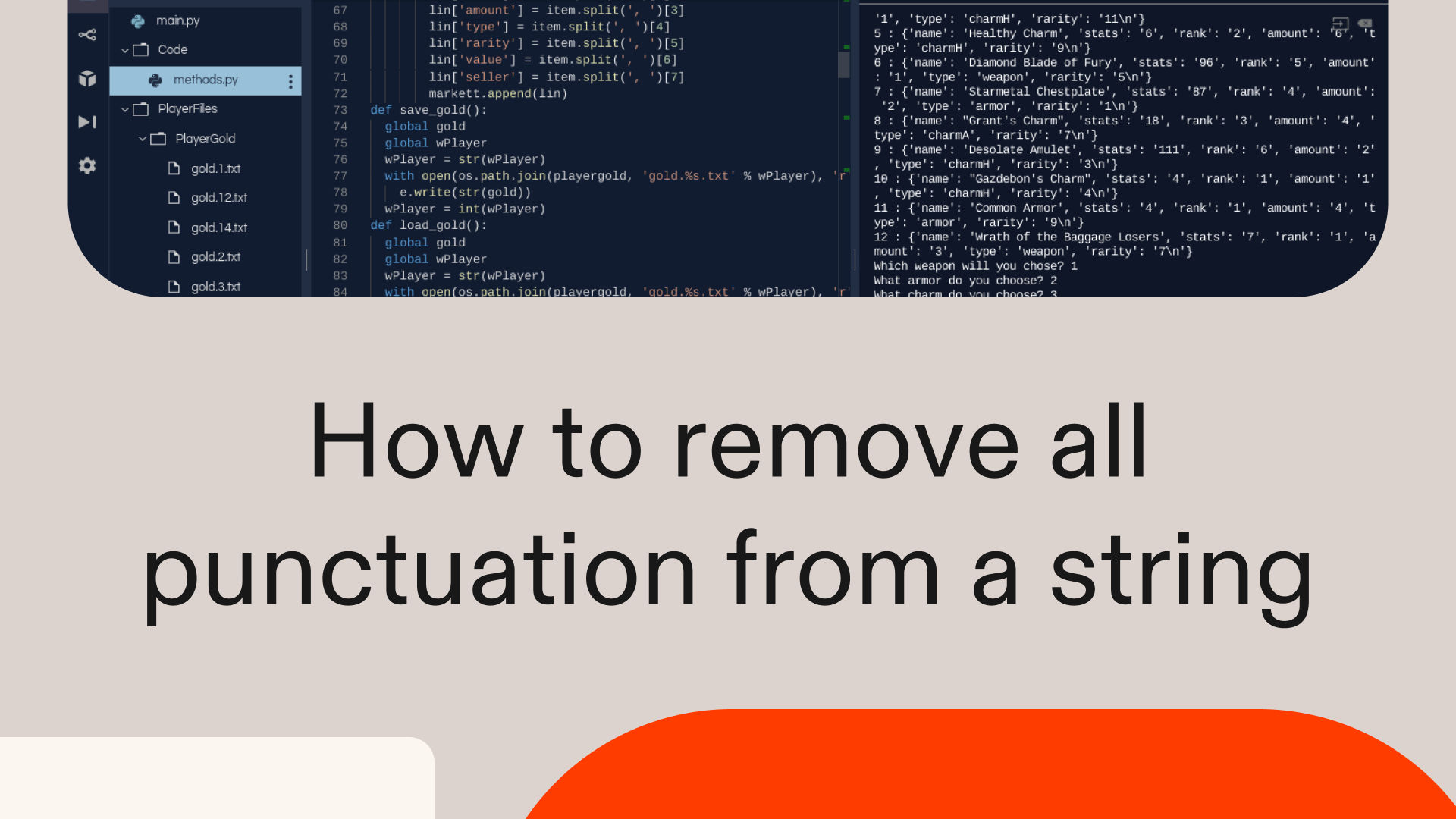 How to remove all punctuation from a string in Python