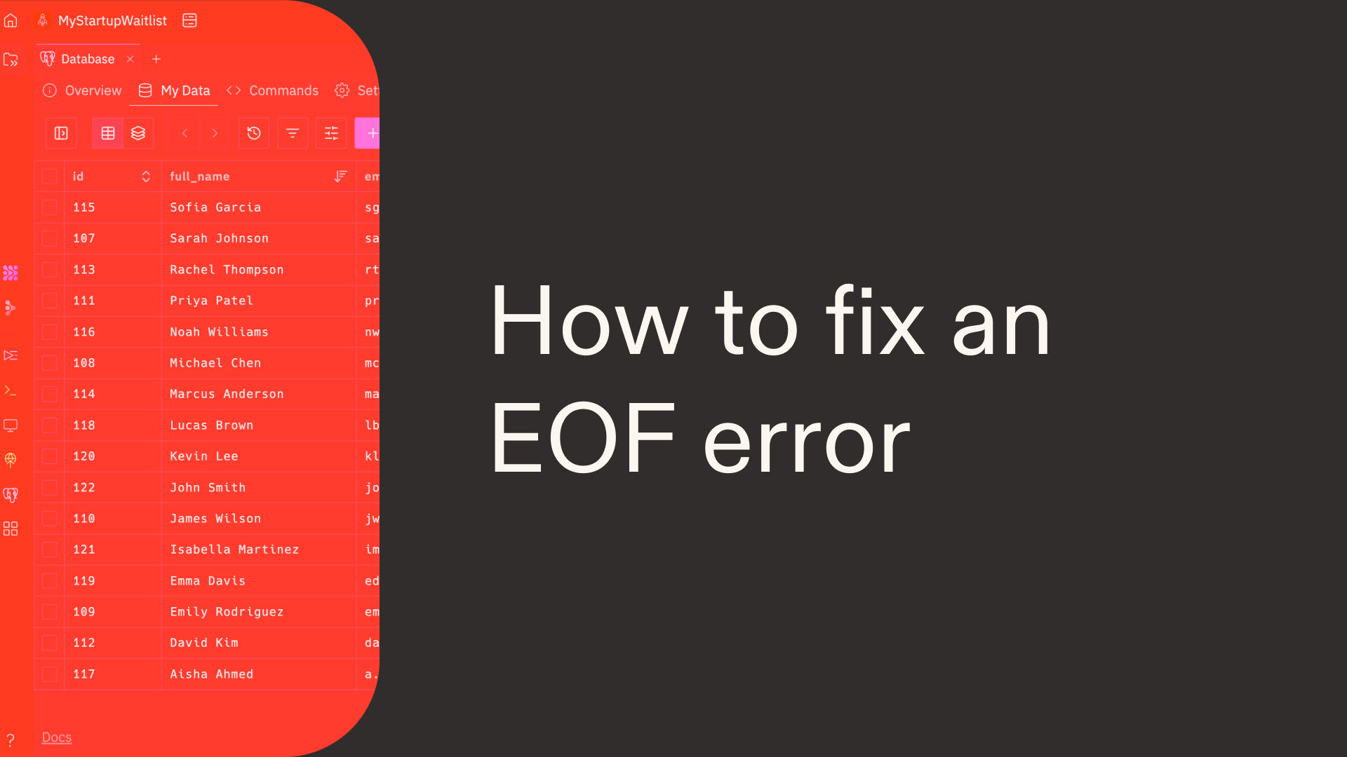How to fix an EOF error in Python