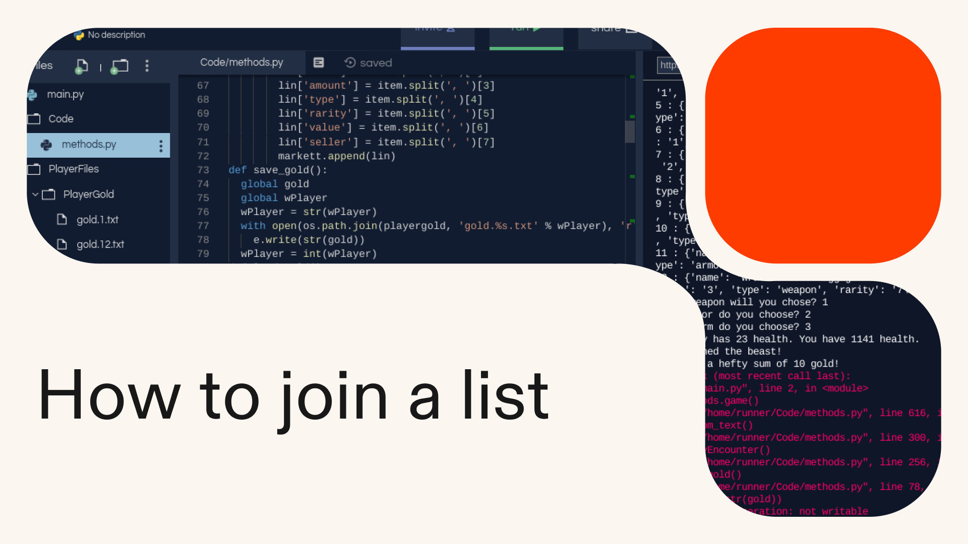 How to join a list in Python