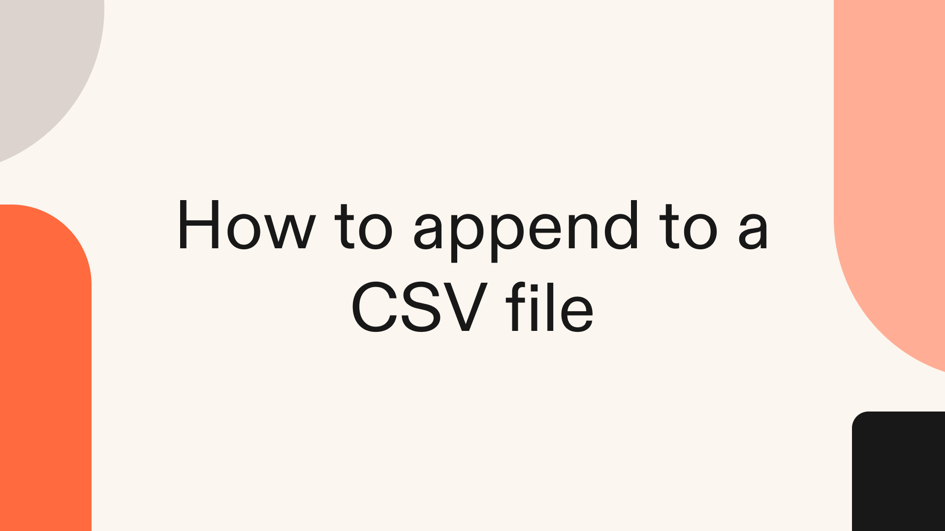 How to append to a CSV file in Python