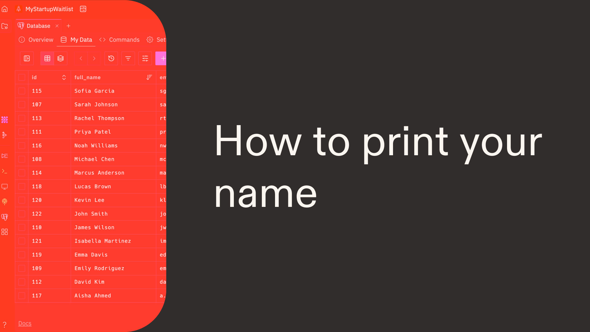 How to print your name in Python