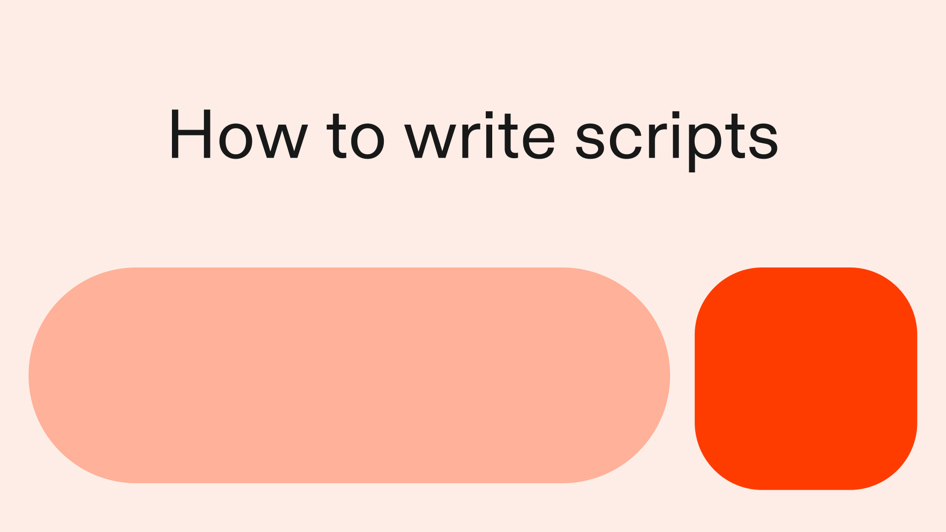 How to write scripts in Python