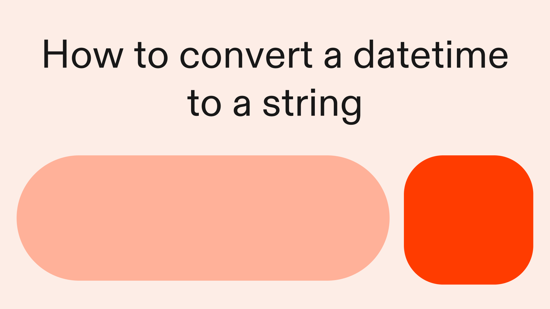 How to convert a datetime to a string in Python