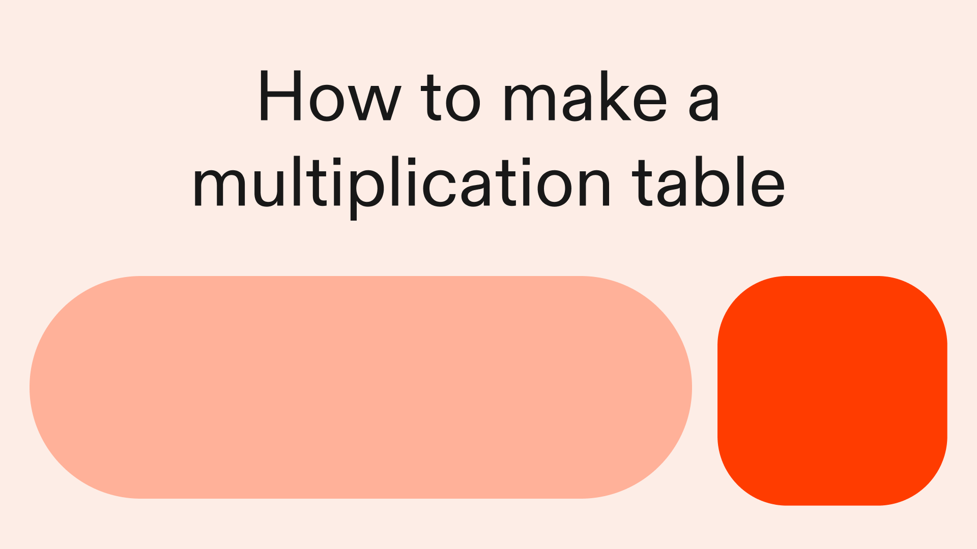 How to make a multiplication table in Python