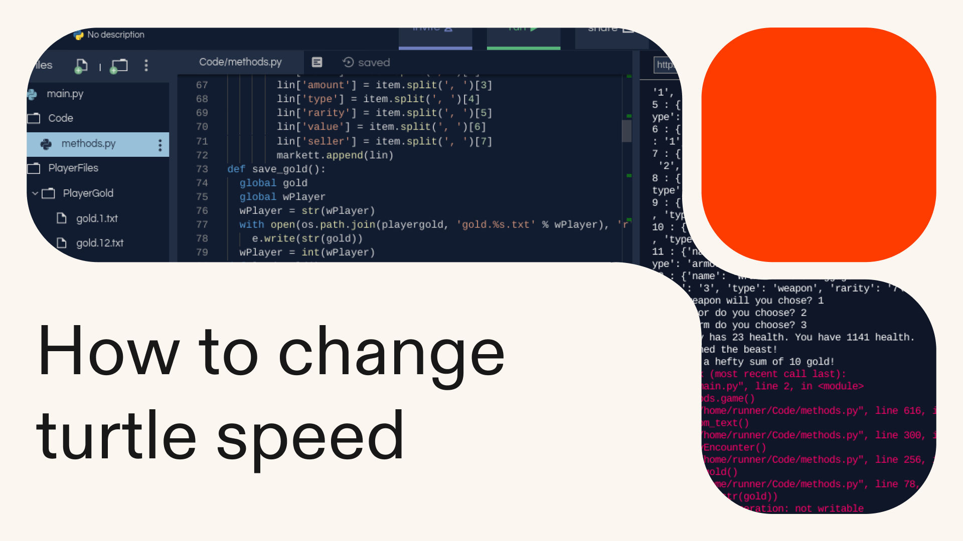 How to change turtle speed in Python
