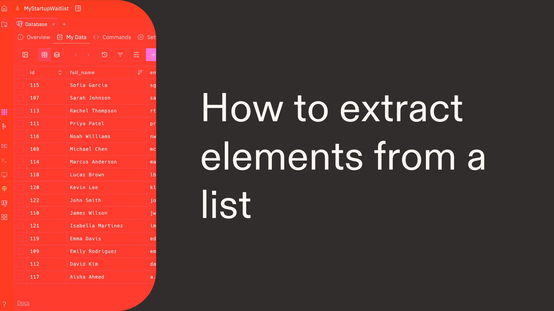 How to extract elements from a list in Python